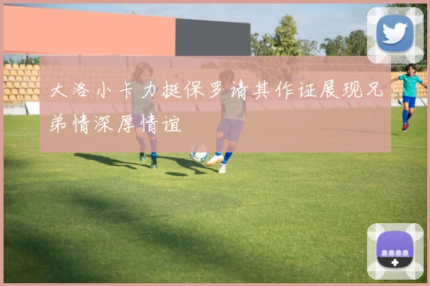 大洛小卡力挺保罗请其作证展现兄弟情深厚情谊